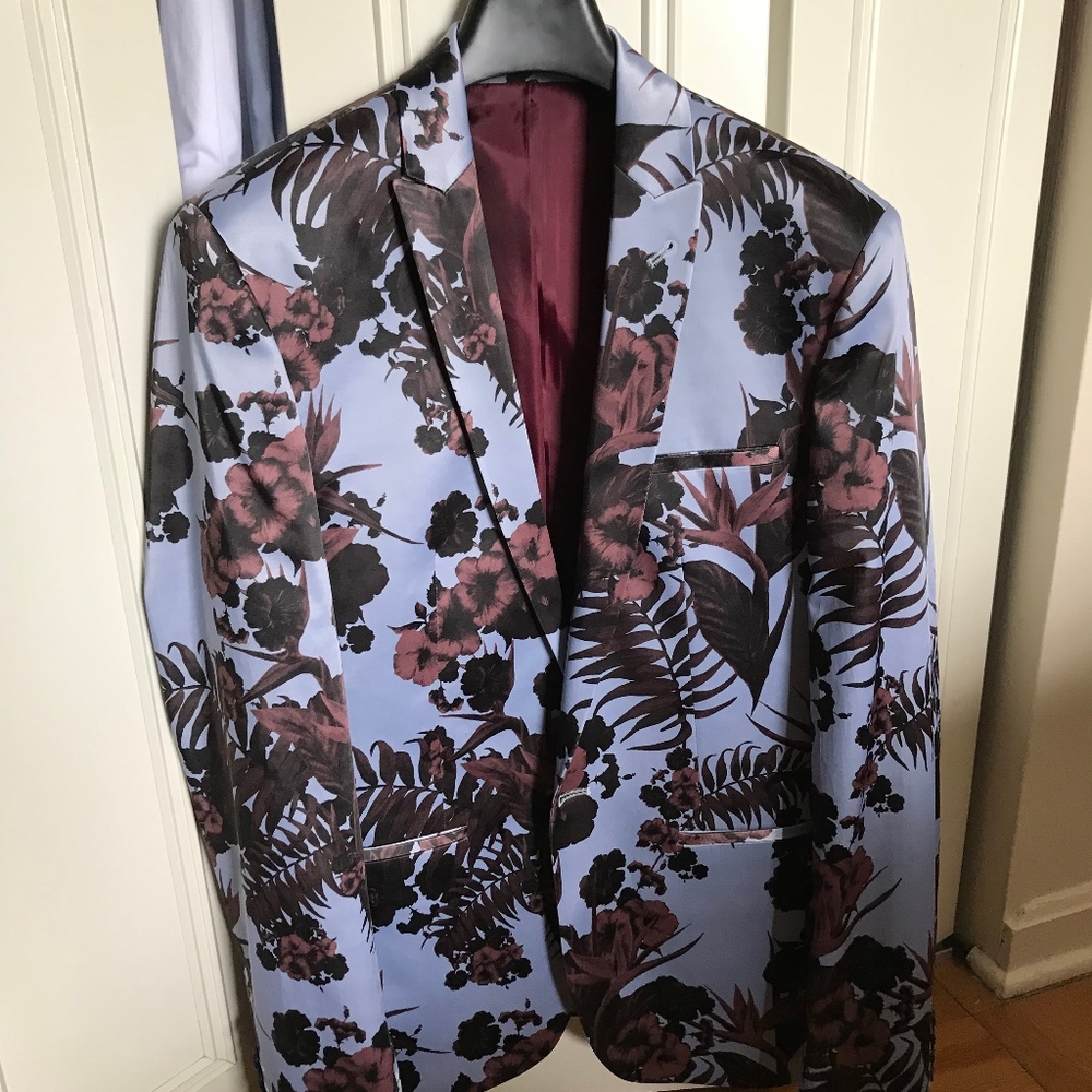 ASOS Super Skinny Blazer - Floral Print (40R)